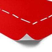 Kalm houden en Fabric kopen (alle kleuren) Poster (Hoek)