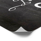 Kalm houden en feest op Chalkboard Funny Holiday Poster (Hoek)