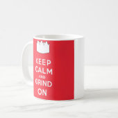 Kalm houden en fijnmaken aan koffiemok (Voorkant links)