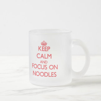 Kalm houden en focussen op noedels matglas koffiemok