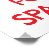 Kalm houden en focussen op ruimtekadetten poster (Hoek)