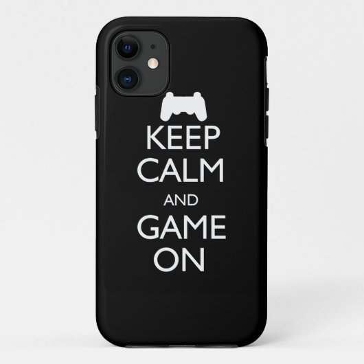 Kalm houden en gamen aan Case-Mate iPhone case (Achterkant)