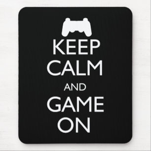 Kalm houden en gamen aan muismat