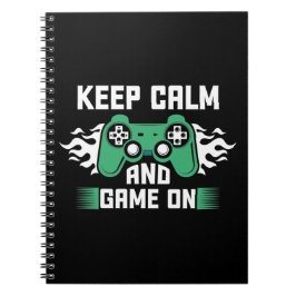 Kalm houden en gamen aan notitieboek