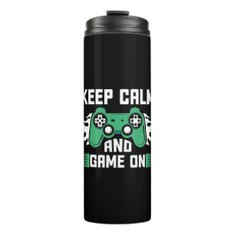 Kalm houden en gamen aan thermosbeker