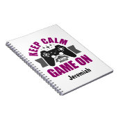 Kalm houden en gamen in Notitieboek houden (Rechterzijde)