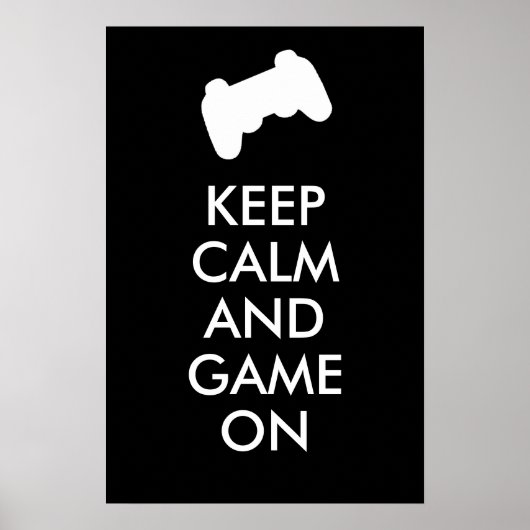 Kalm houden en gamen in Poster houden (Voorkant)