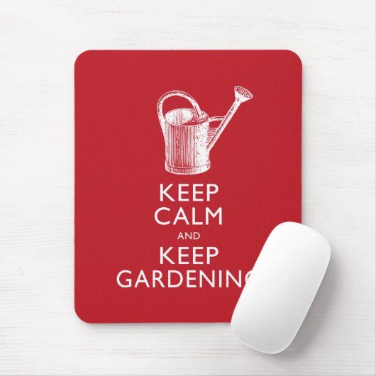 Kalm houden en Gardening Gardener's Funny houden Muismat (Met muis)