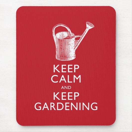 Kalm houden en Gardening Gardener's Funny houden Muismat (Voorkant)