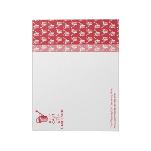Kalm houden en Gardening Gardener's Funny houden Notitieblok (Linkerzijde)