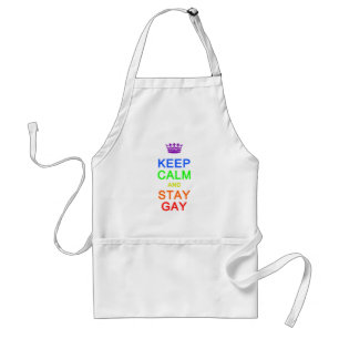 Kalm houden en Gay schort blijven - kies stijl