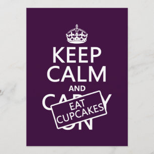 Kalm houden en gebakken koekjes eten kaart