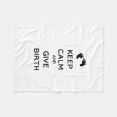 Kalm houden en geboorte geven fleece deken (Voorkant (Horizontaal))