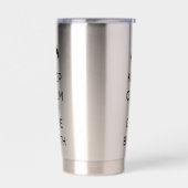 Kalm houden en geboorte geven geïsoleerde drinkbeker (Links)