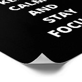 kalm houden en gericht blijven poster (Hoek)