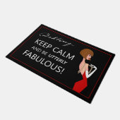 "Kalm houden en geweldig zijn!" Deurmat (Schuin)
