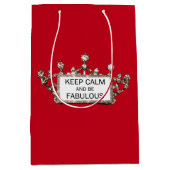 "Kalm houden en geweldig zijn!" Medium Cadeauzakje (Voorkant)