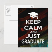 Kalm houden en gewoon Afstuderen Briefkaart (Voorkant / Achterkant)