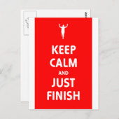 Kalm houden en gewoon afwerken briefkaart (Voorkant / Achterkant)