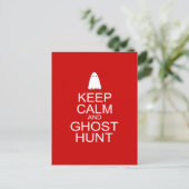 Kalm houden en Ghost Hunt (Parody) Briefkaart (Staand voorkant)