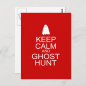 Kalm houden en Ghost Hunt (Parody) Briefkaart (Voorkant / Achterkant)
