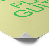 Kalm houden en gitaar spelen (akoestisch) poster (Hoek)