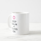 Kalm houden en glanzen aan koffiemok (Voorkant links)