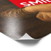 Kalm houden en glimlachen foto afdruk (Hoek)