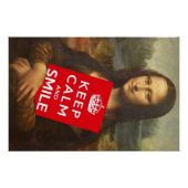 Kalm houden en glimlachen perfect poster (Voorkant)