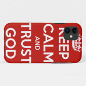 Kalm houden en God vertrouwen Case-Mate iPhone Case (Achterkant (horizontaal))