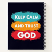 Kalm houden en God vertrouwen Notitieboek (Achterkant)