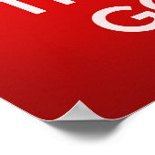 Kalm houden en God vertrouwen Poster (Hoek)