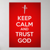 Kalm houden en God vertrouwen Poster (Voorkant)