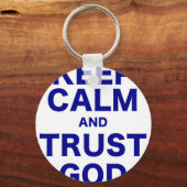 Kalm houden en God vertrouwen Sleutelhanger (Voorkant)