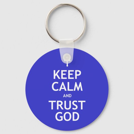 Kalm houden en God vertrouwen Sleutelhanger (Voorkant)
