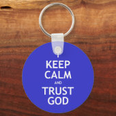 Kalm houden en God vertrouwen Sleutelhanger (Voorkant)