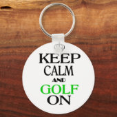 Kalm houden en Golf aan Sleutelhanger (Voorkant)