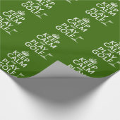 Kalm houden en Golf afspelen - alle kleuren Cadeaupapier (Hoek)