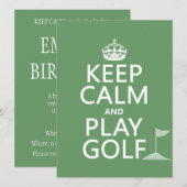 Kalm houden en Golf afspelen - alle kleuren Kaart (Voorkant / Achterkant)