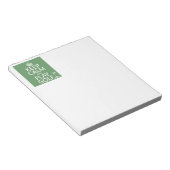 Kalm houden en Golf afspelen - alle kleuren Notitieblok (Schuin)