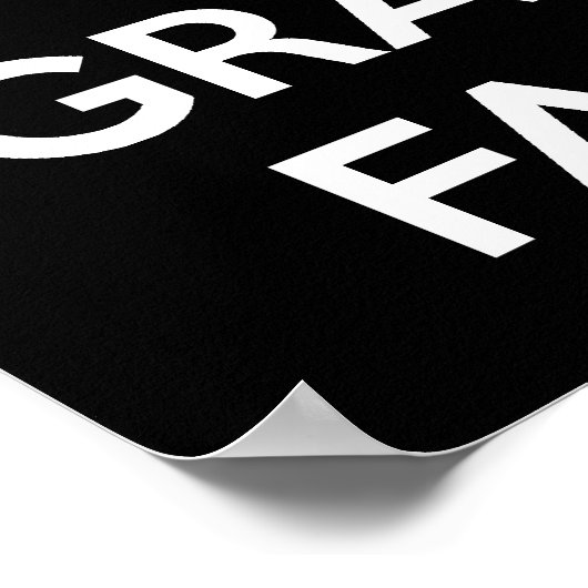 Kalm houden en Grace Face Poster (Hoek)