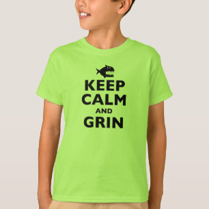 Kalm houden en Grin T-shirt