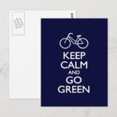 Kalm houden en groen gaan briefkaart (Voorkant / Achterkant)