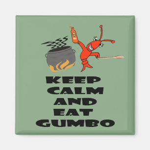 Kalm houden en Gumbo Magnets eten Magneet