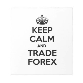 Kalm houden en Handelsforex houden Notitieblok