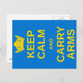 Kalm houden en handvuurwapens Zweeds Viking Briefk Briefkaart (Voorkant / Achterkant)