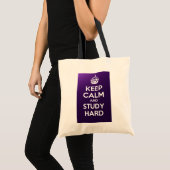 Kalm houden en hard studeren tote bag (Voorkant (product))