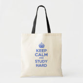 Kalm houden en hard studeren tote bag (Voorkant)