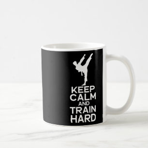 Kalm houden en hard trainen koffiemok