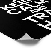 Kalm houden en hard trainen poster (Hoek)